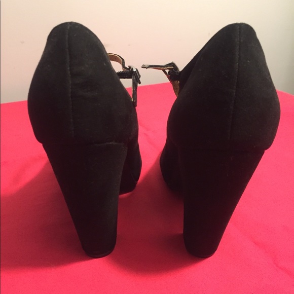 American Rag Cie, black suede shoes size 8 - Picture 4 of 8